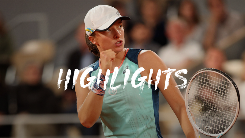 Highlights: Swiatek med sikker sejr i første kamp til Roland Garros