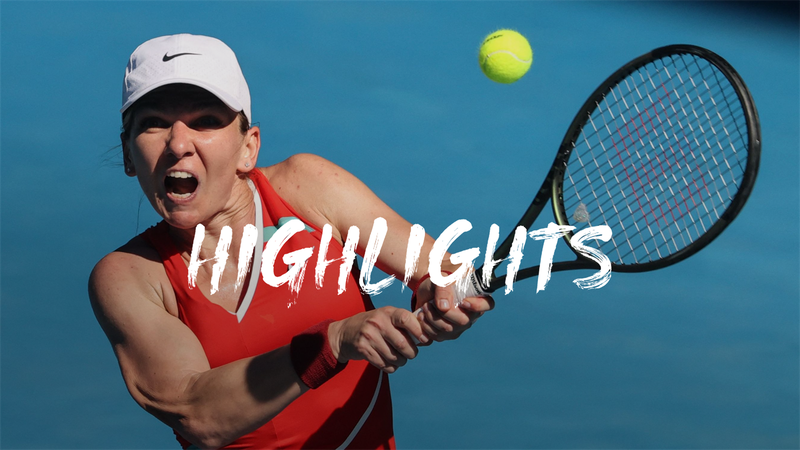 Halep - Cornet - Australian Open Highlights