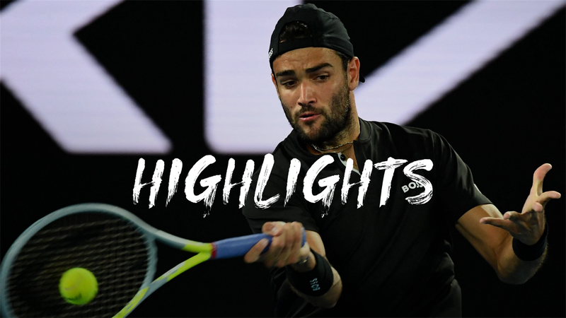 Highlights: Berrettini secures place in quarter-finals with win over Carreno Busta