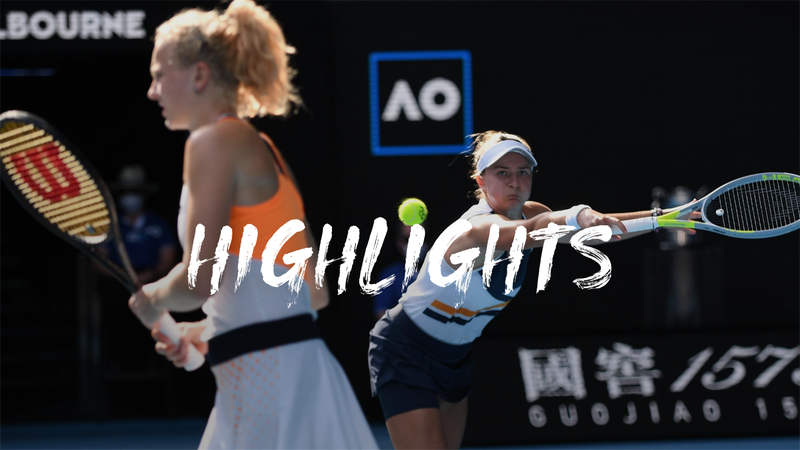 Hoogtepunten Krejcikova/Siniakova - Danilina/Haddad Maia - Australian Open Hoogtepunten