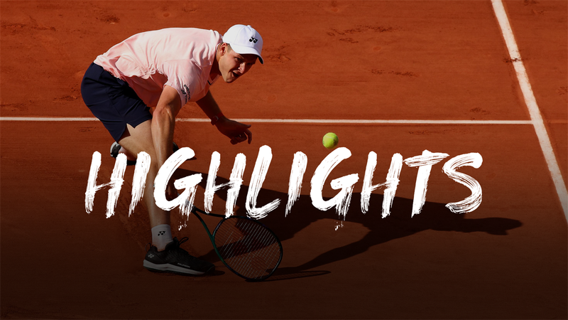 David Goffin  - Hubert Hurkacz - Roland-Garros Highlights