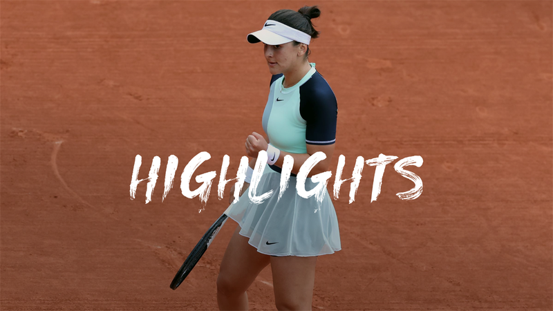 Highlights: Andreescu recovers from set down to beat Bonaventure in first round