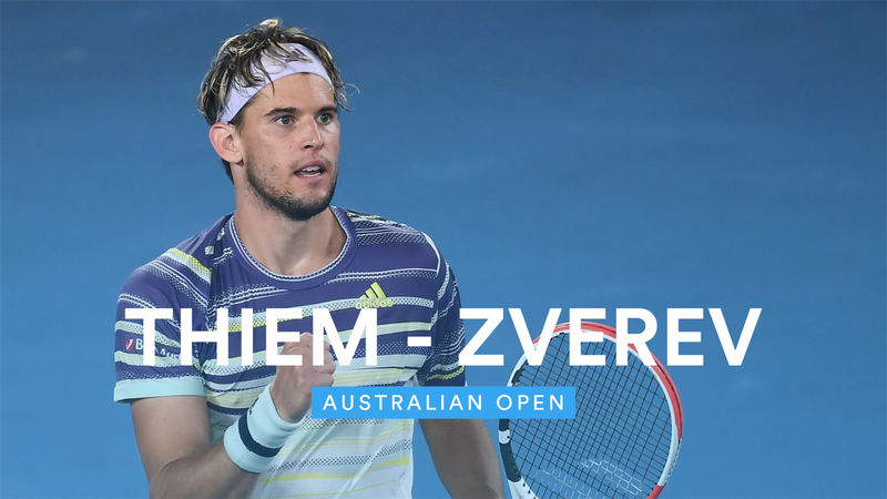 Thiem ousts Zverev to reach Australian Open final