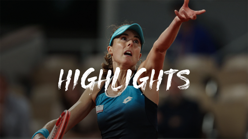 Highlights: Cornet wows home corwd with win over former champion Ostapenko