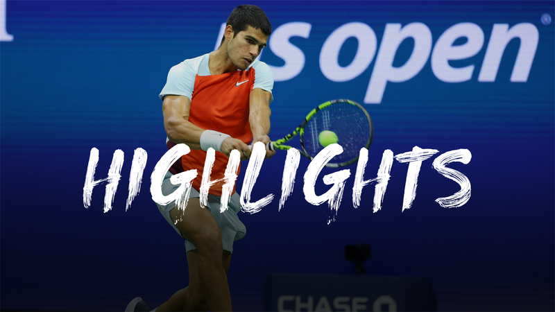 Alcaraz v Cilic - US Open highlights