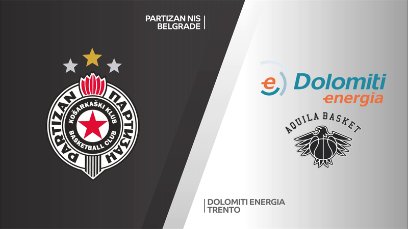 Highlights: Partizan NIS Belgrade-Dolomiti Energia Trento 91-75