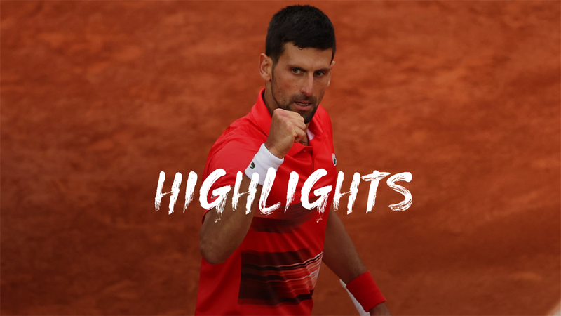 Highlights: Djokovic cruises through with victory over Molcan at French Open