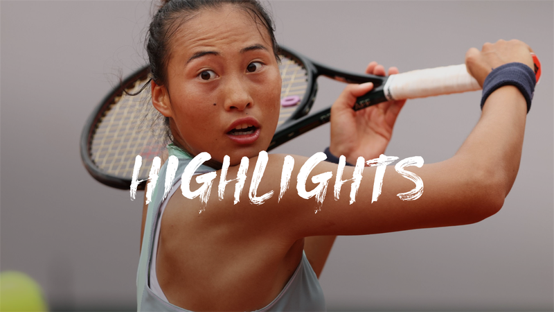Simona Halep vs. Qinwen Zheng - French Open Highlights