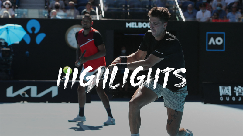 Highlights: Kyrgios and Kokkinakis send fans wild by reaching doubles final