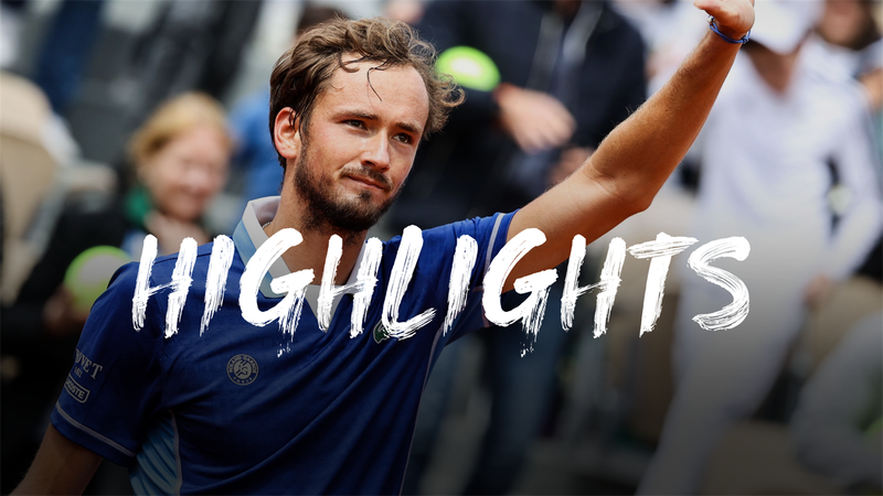 Highlights: Medvedev cruises past badly injured Bagnis at French Open