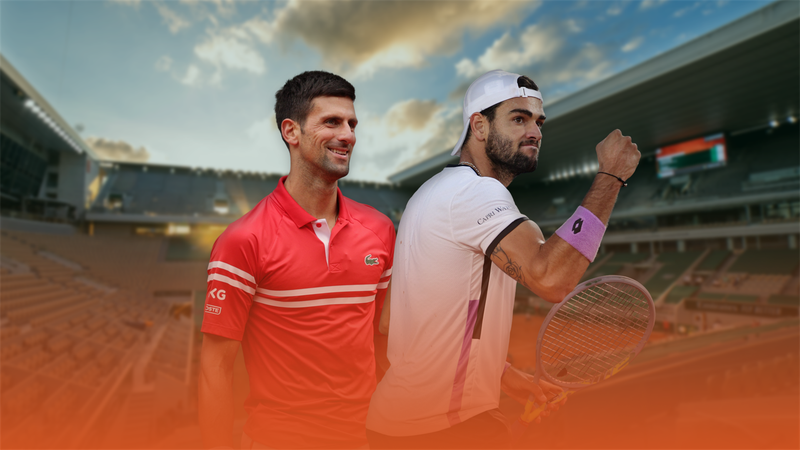 Berrettini-Djokovic: al Roland Garros andò così, il match in 4'