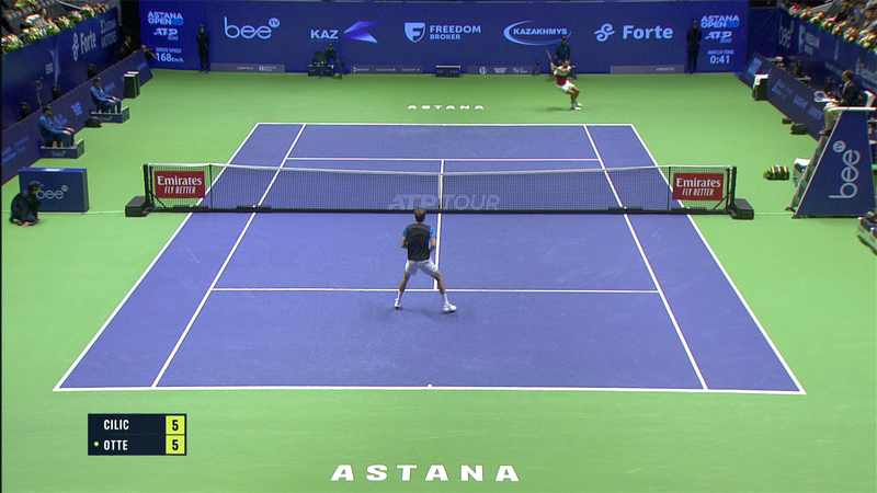 Marin Cilic, victorie la limită cu Oscar Otte la Astana Open! Croatul s-a calificat în optimi