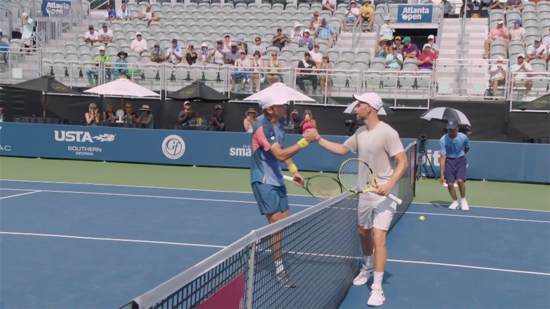 Atlantai tenisztorna - Egy szetten át tartotta magát Mannarino, De Minaur jutott elődöntőbe - videó