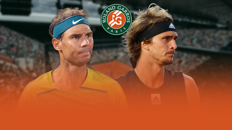 Rafael Nadal-Alexander Zverev, la gran semifinal de Roland-Garros, en Eurosport 1 y la APP de Eurosp