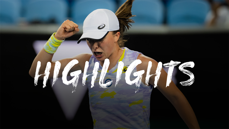Highlights: Swiatek storms on with victory over Kasatkina