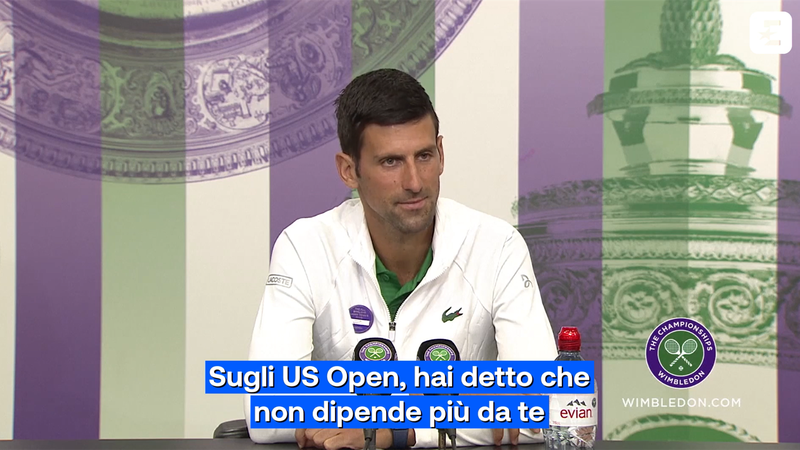 Djokovic: "US Open? Non dipende da me. Il vaccino non è un'opzione"