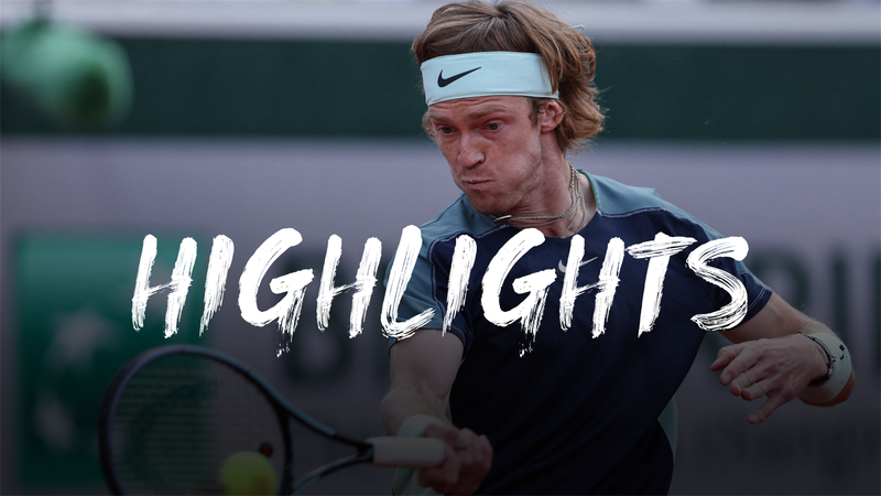 Andrey Rublev - Jannik Sinner - Roland-Garros Highlights