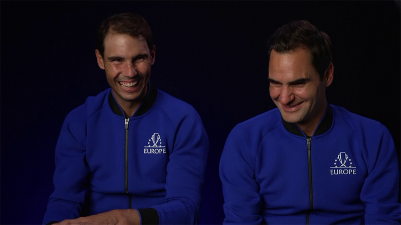 "Würde mich sehr leer fühlen": Nadal und Federer im Doppel-Interview