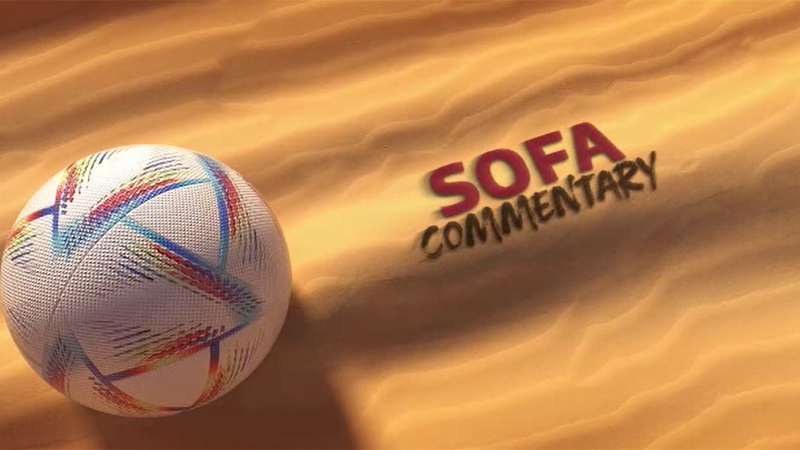 Sofa Commentary, în timpul meciului Anglia - Franța pe pagina de Facebook Eurosport România