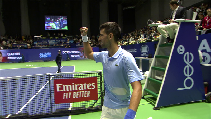 Highlights: Djokovic breezes past Garin to reach round two in Astana