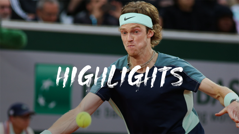 Highlights: Rublev overcomes Delbonis in four sets