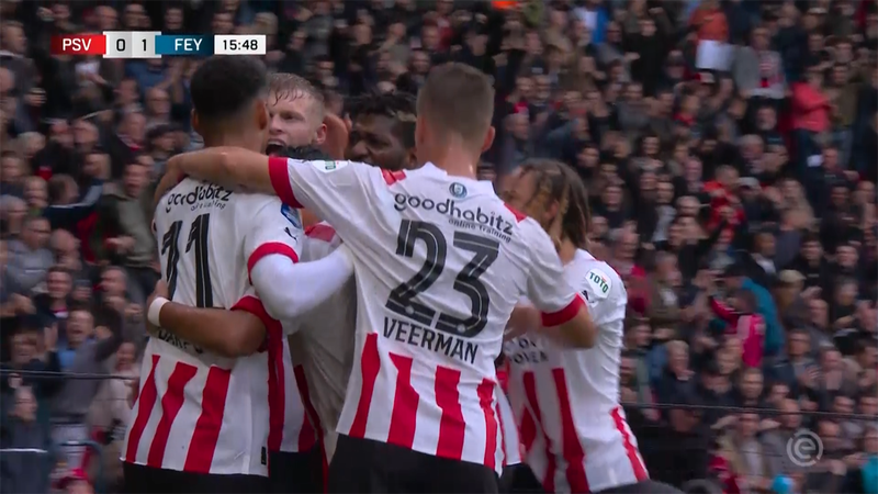 Il Feyenoord cade contro il PSV nel big match di Eredivisie: highlights