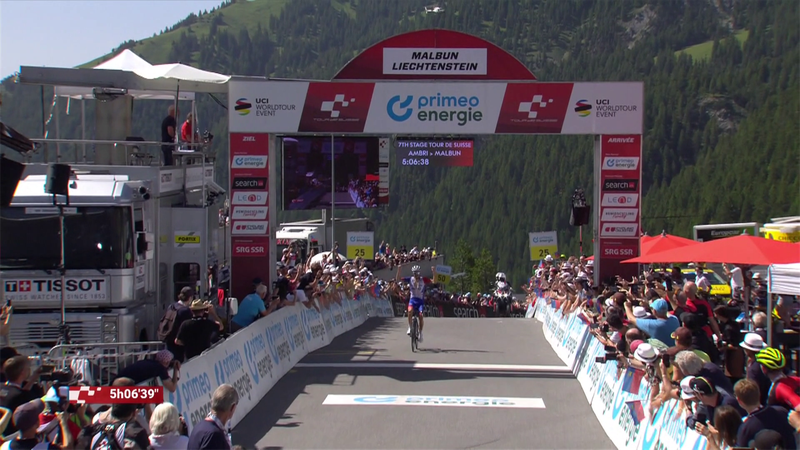Highlights from Stage 7 of the Tour de Suisse as Pinot takes win