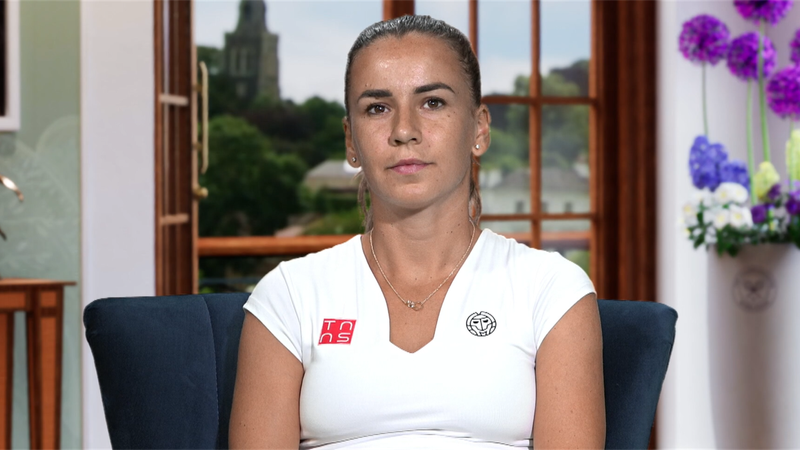Reacția Irinei Bara după prima victorie a carierei pe tabloul principal de la Wimbledon