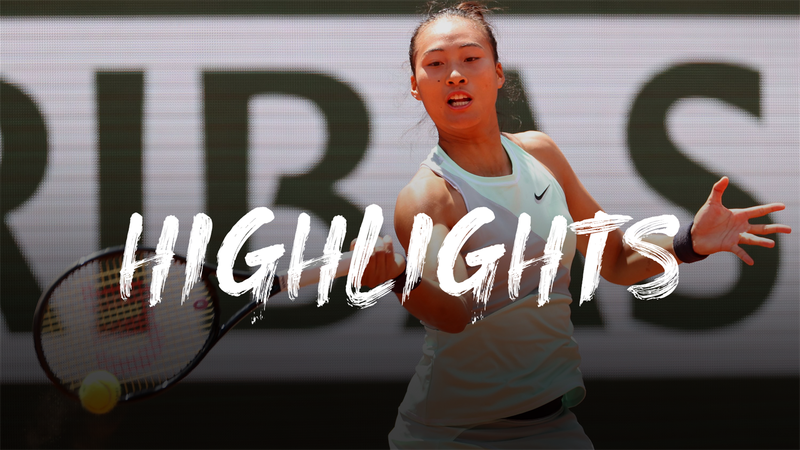 Qinwen Zheng  - Alizé Cornet - Roland Garros Highlights