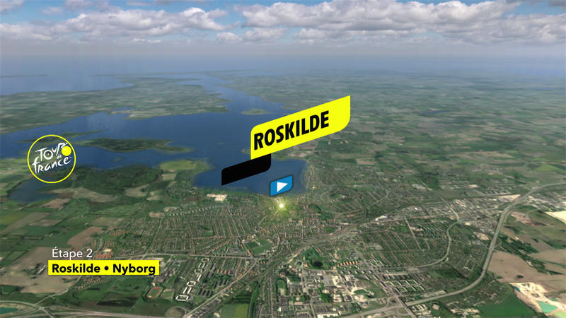 Tappa 2: Roskilde-Nyborg, il percorso in 3D