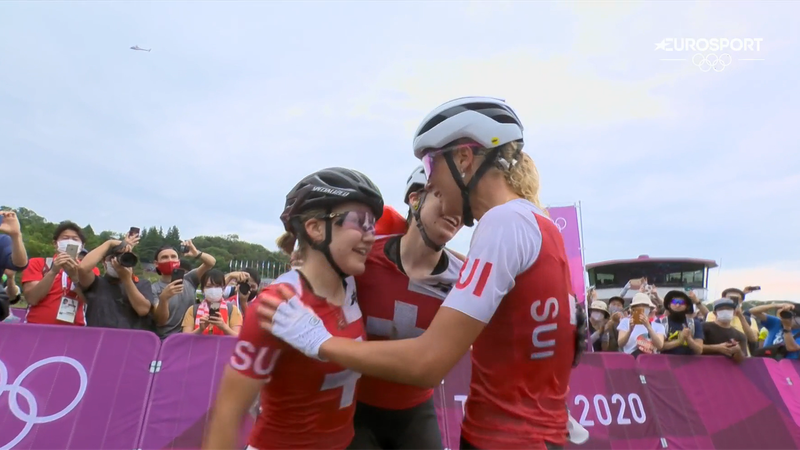Moment istoric la JO 2020: Elveția a ocupat în întregime podiumul la moutain bike feminin