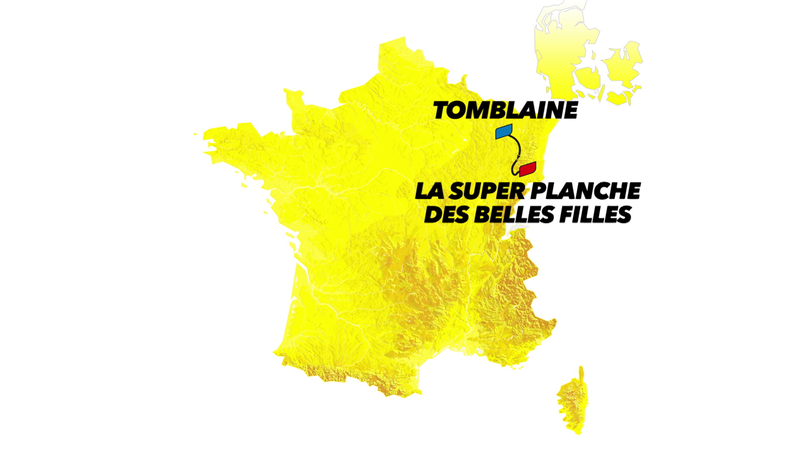 Tappa 7: Tomblaine-La Planche des Belles Filles, il percorso in 3D