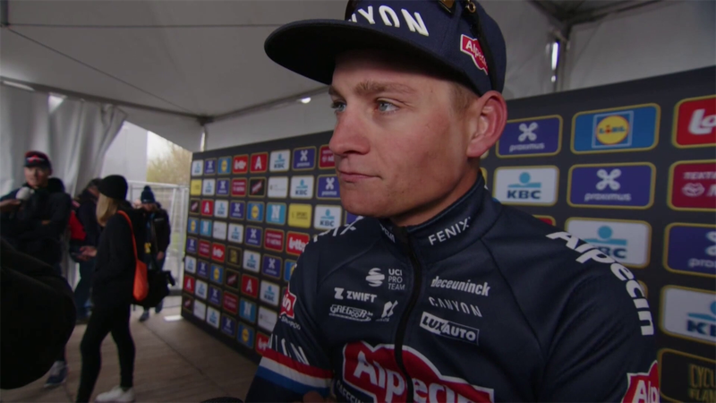 Van der Poel : "Pogacar était l'un des plus forts, il méritait d'être sur le podium du Ronde"