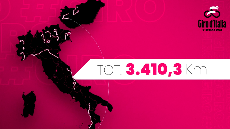 Descubre el recorrido oficial y las 21 etapas del Giro de Italia 2022