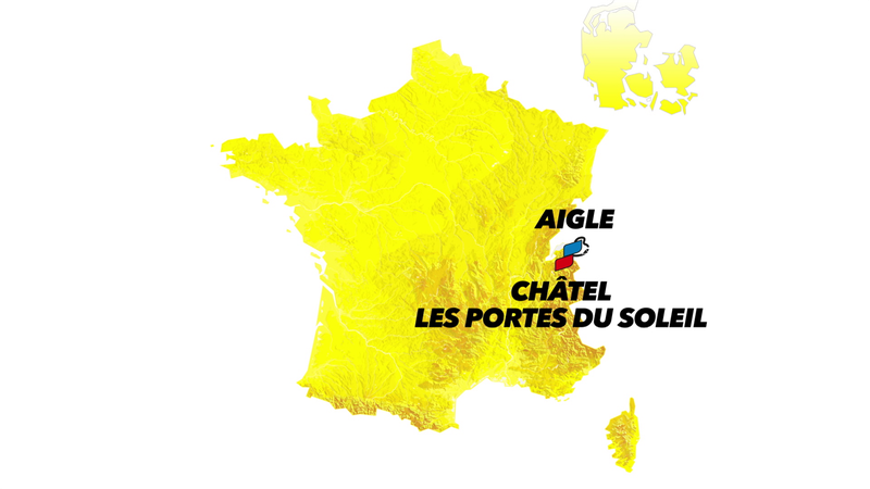 Tappa 9: Aigle-Châtel Portes du Soleil, il percorso in 3D