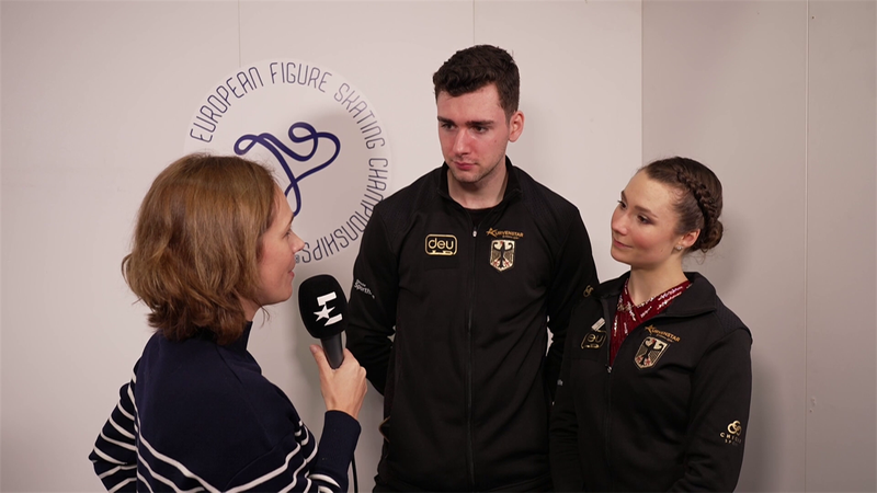 Eiskunstlauf-EM 2023: Annika Hocke und Robert Kunkel nach ...