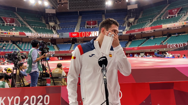 Judo | Niko Shera, muy emocionado y sin palabras en Eurosport: "No puedo hablar"