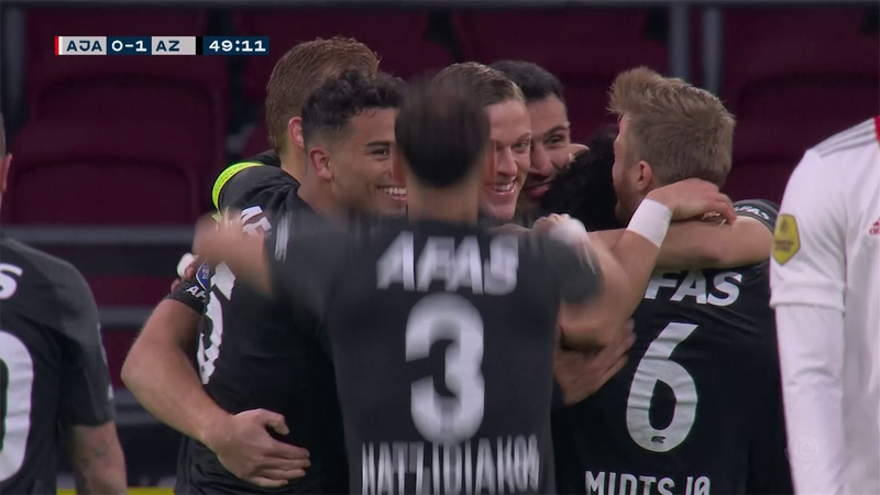 L'Ajax cade a sorpresa: gli highlights del ko con l'AZ (1-2)