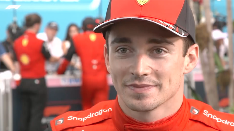 Leclerc: "La macchina ha ancora del margine, sono contento"