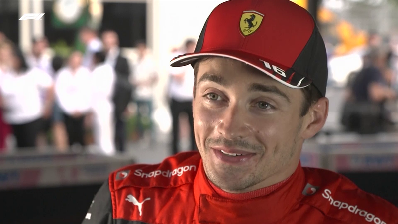 Leclerc: "Pole sorprendente. Mi sono preso dei rischi ed è andata bene"