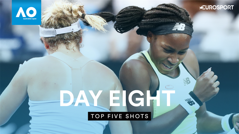 Top 5 Shots: Gauff stars in crazy doubles point