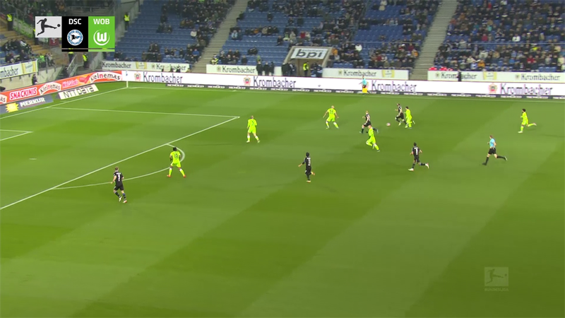 Wolfsburg di rimonta: da 0-2 a 2-2 con l'Arminia Bielefeld, gli highlights