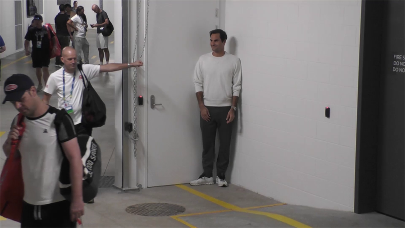 Watch Federer surprise his team with amusing game of hide and seek